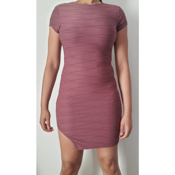 Bodycon Mini Dress, Marsala, size S - Picture 2 of 4